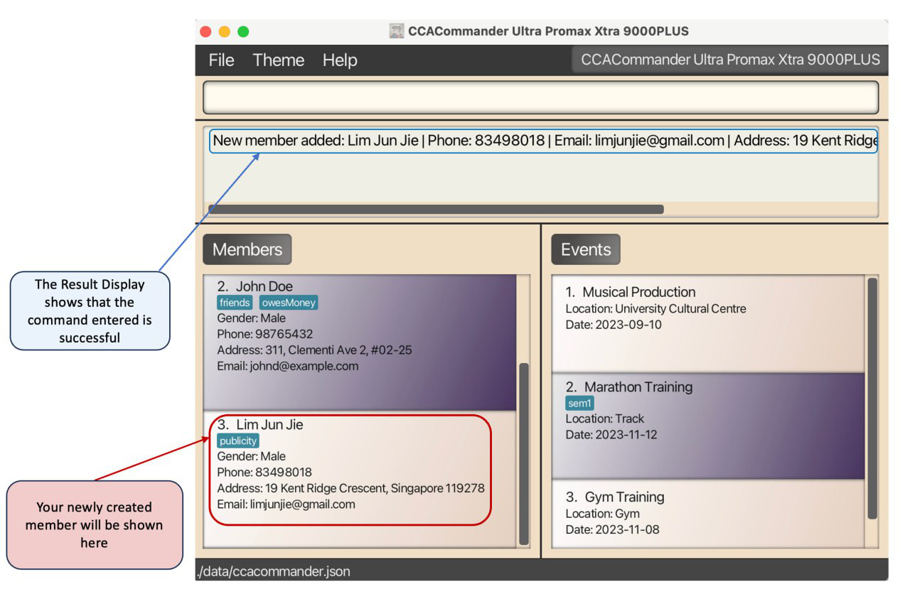 createMember Post Command